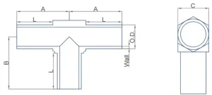 Тройники равнопроходные механически обработанные ASTM