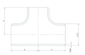 2-Тройники равнопроходные короткие JIS