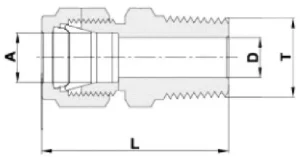 2-Наружный резьбовой патрубок