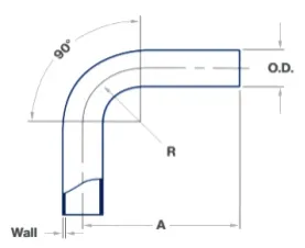 2-Отвод DN 90° длинный