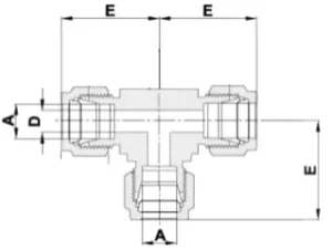 2-Тройниковый патрубок