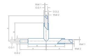 Двухстенные равнопроходные тройники（4）
