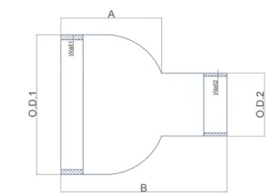 Чашечные переходники из нержавеющей стали ASTM-4
